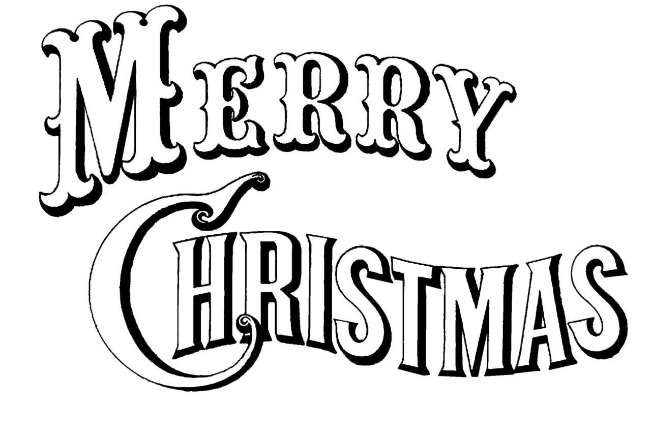 Christmas black and white merry clip panda images clipart