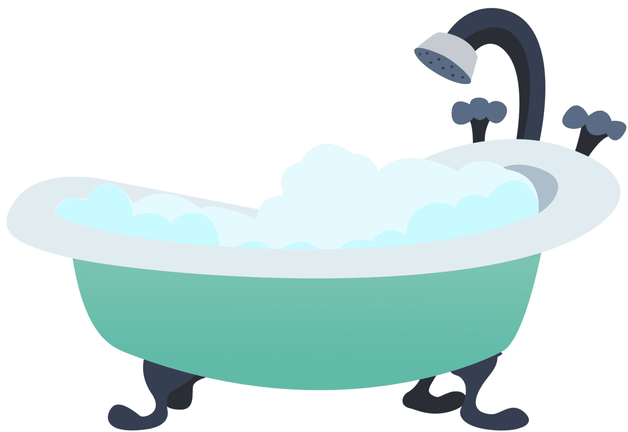 Bath cartoon clipart vector