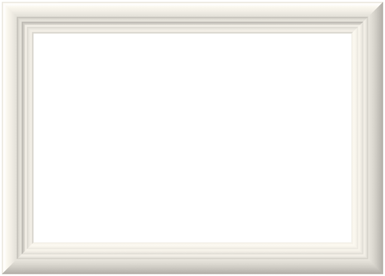 White picture frame clipart image