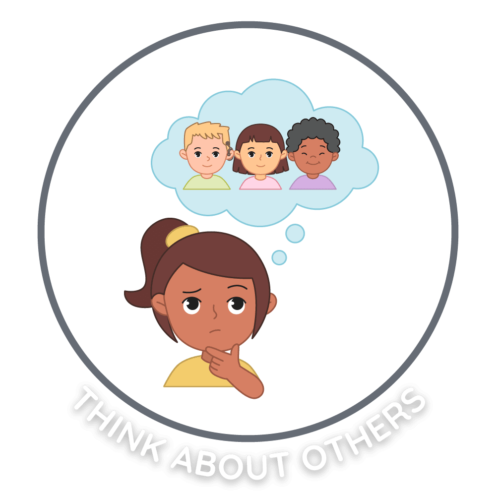 Elementary think ing about others goal poster everyday speech clipart picture