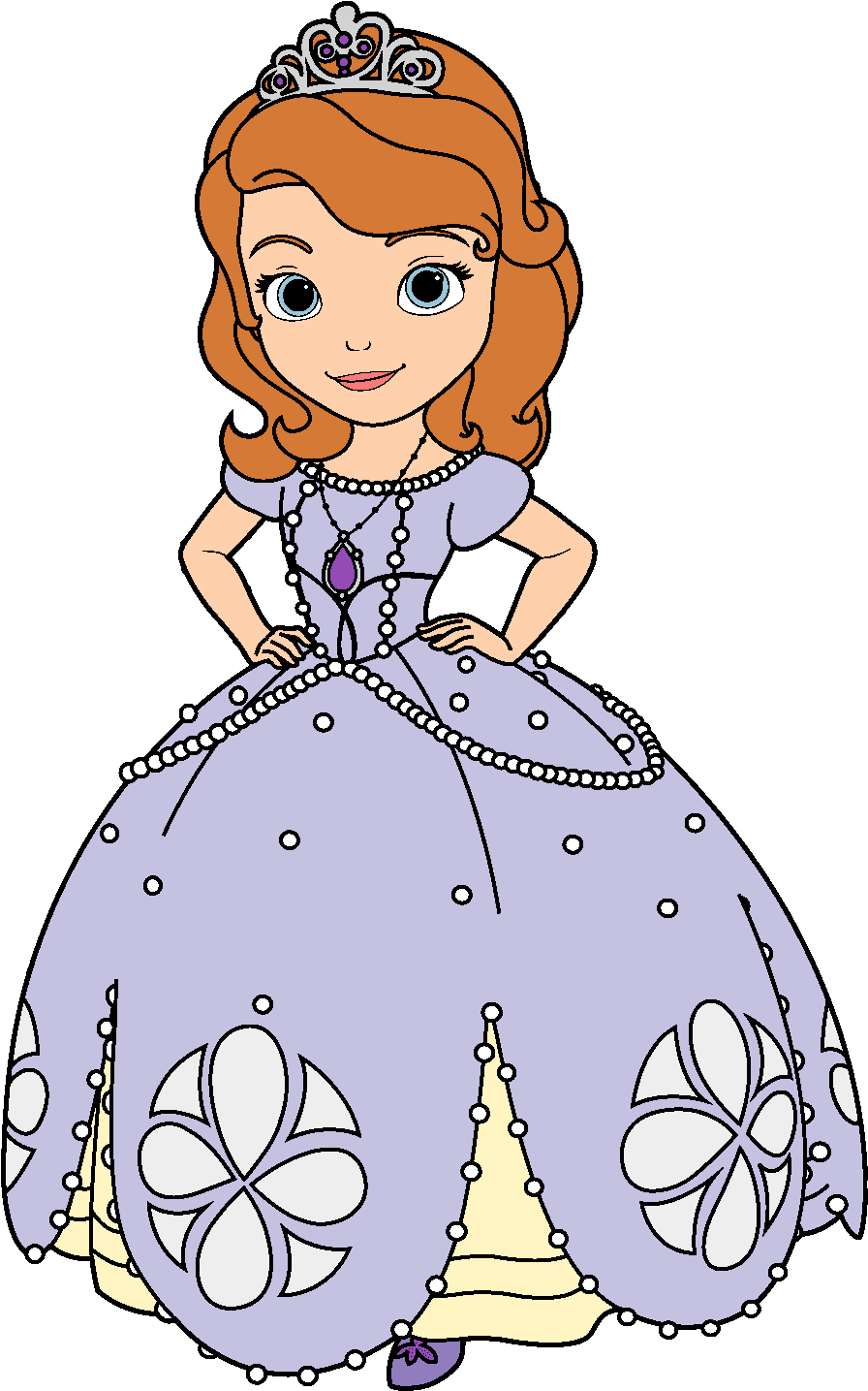 Princess pr cess sofia clipart the first draw colour full size background