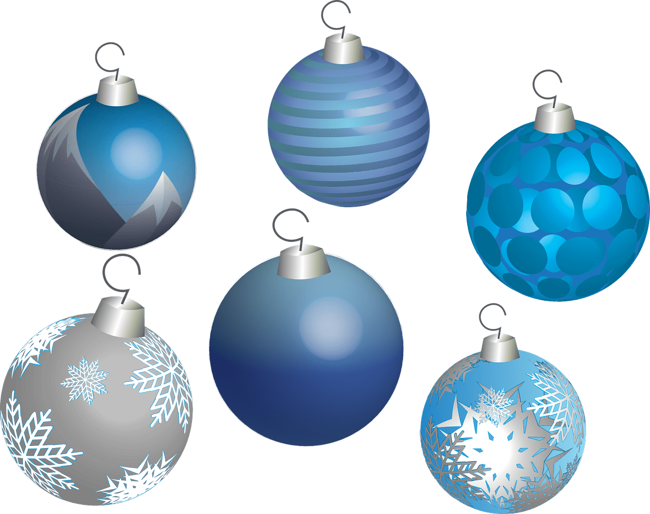 Christmas holiday balls vector graphic clipart