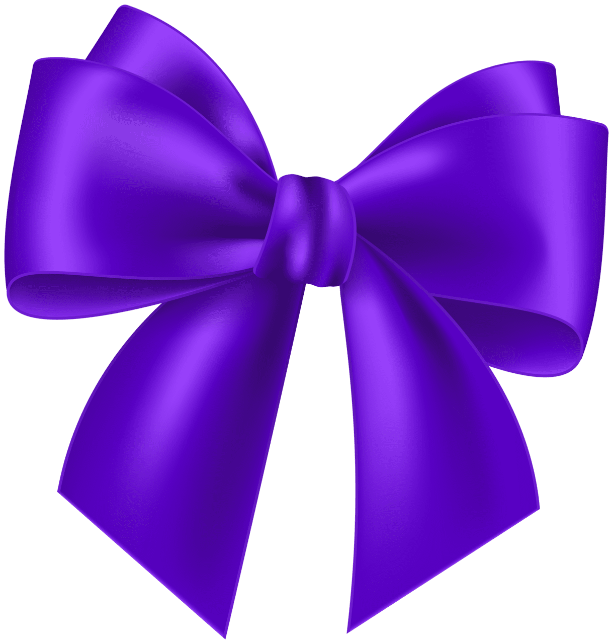 Ribbon purple bow clipart image