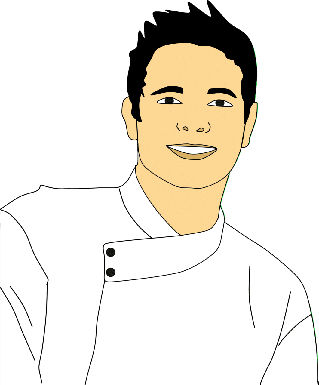 Smile male chef clipart picture