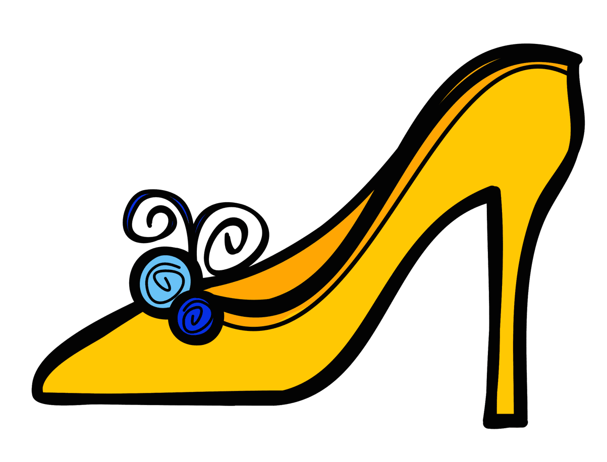 Shoe pin page clipart image 2