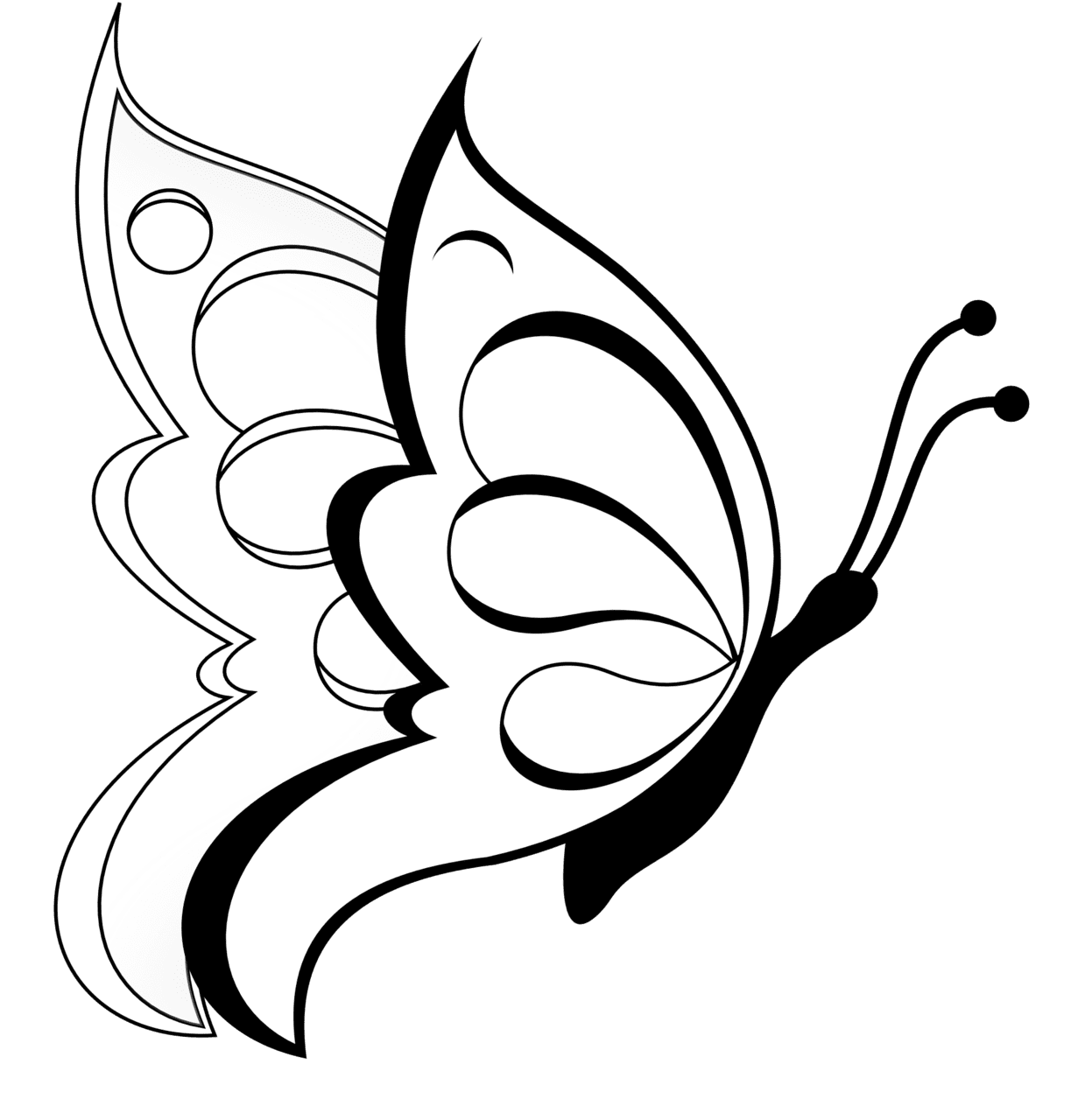 Black and white coloring pages images clipart