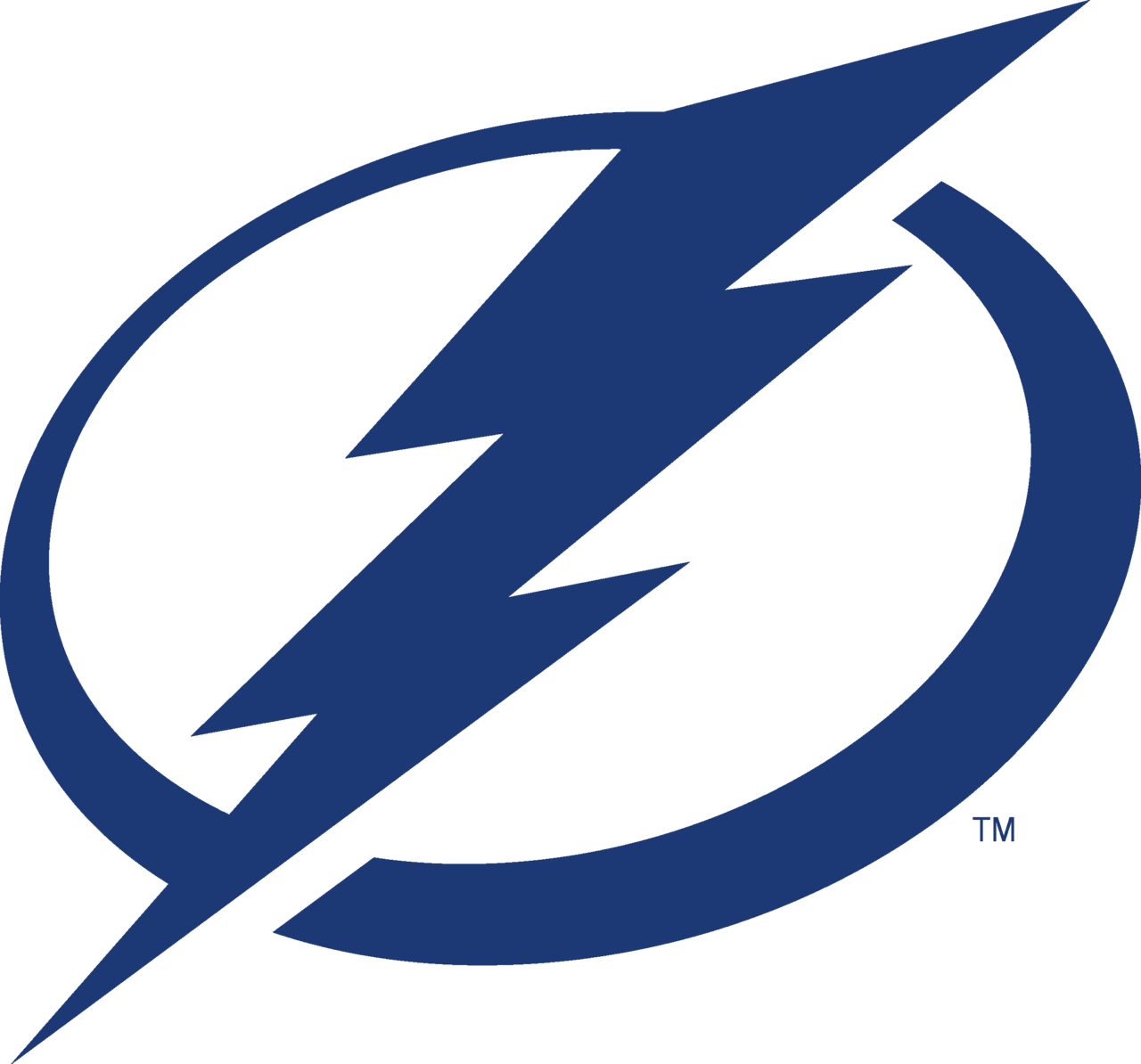 Lightning bolt tampa bay logo nhl vector brand clipart