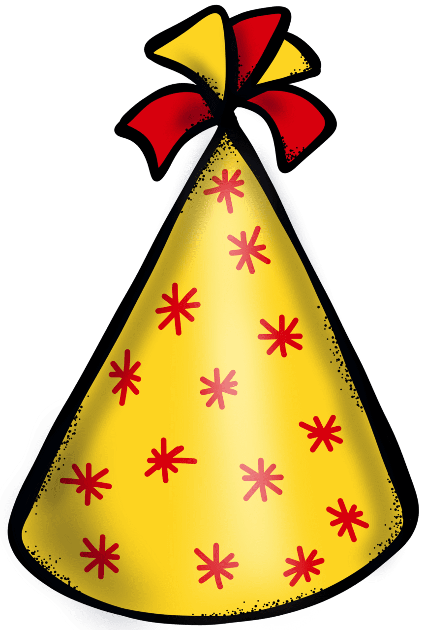 Party hat pin page clipart logo 4