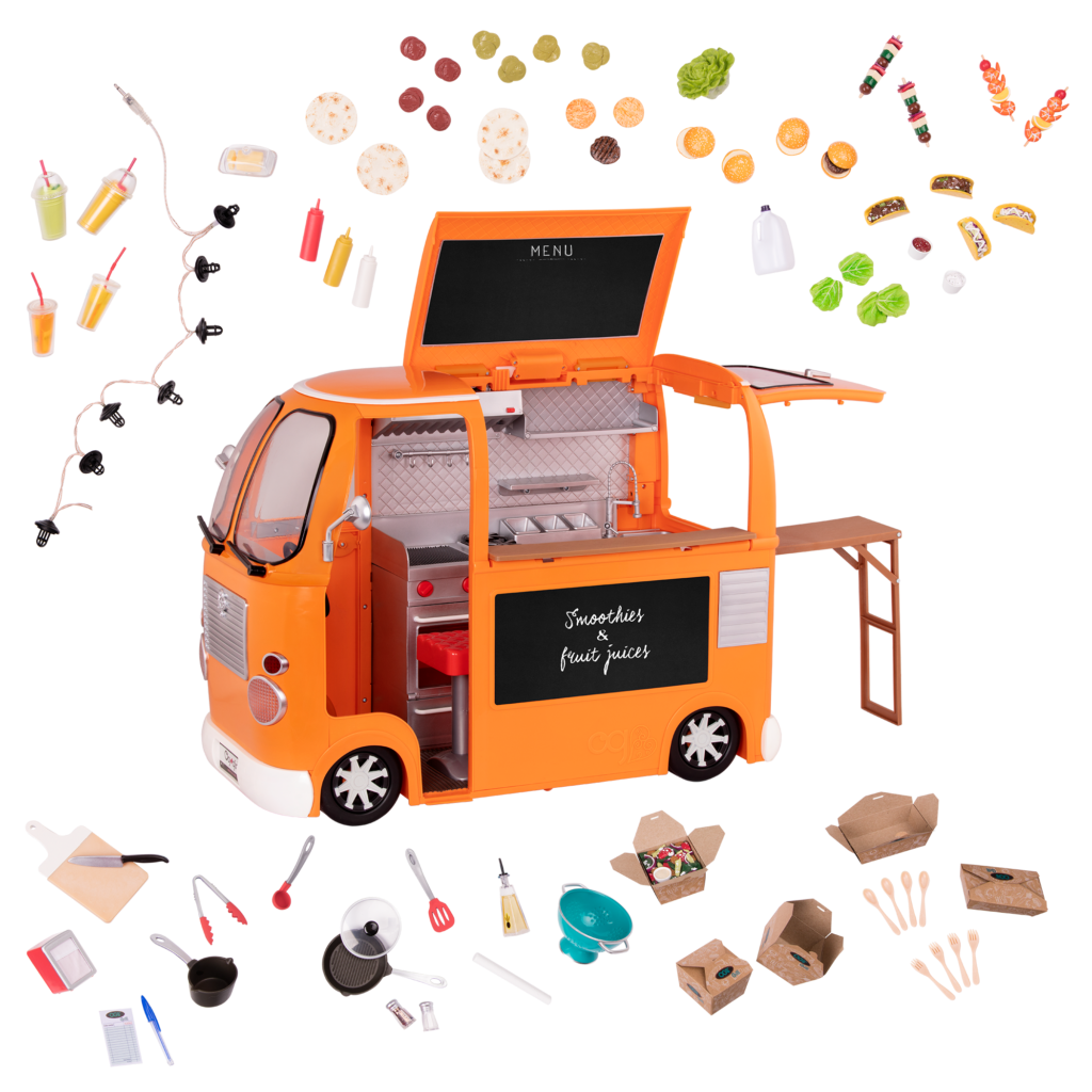 Grill to go food truck inch doll our generation clipart photo