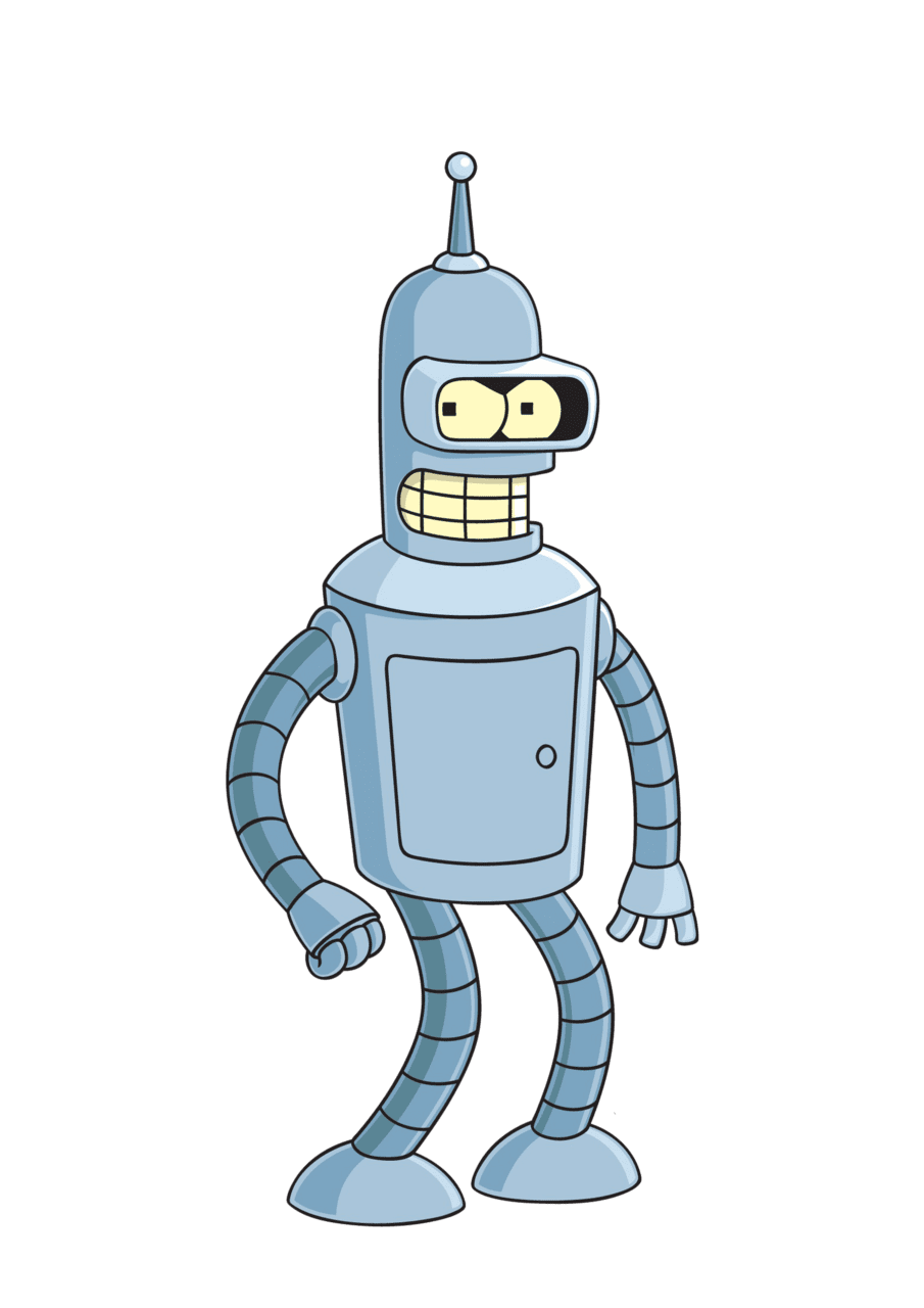 Robot futurama bender clipart vector