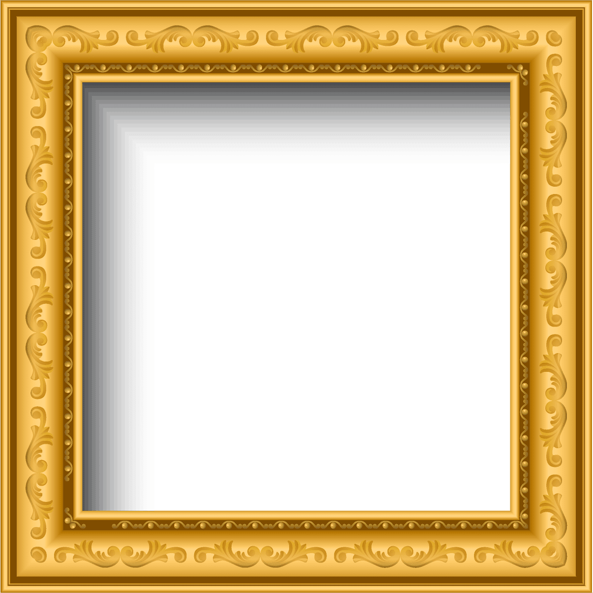 Picture frame wooden style golden squire clipart