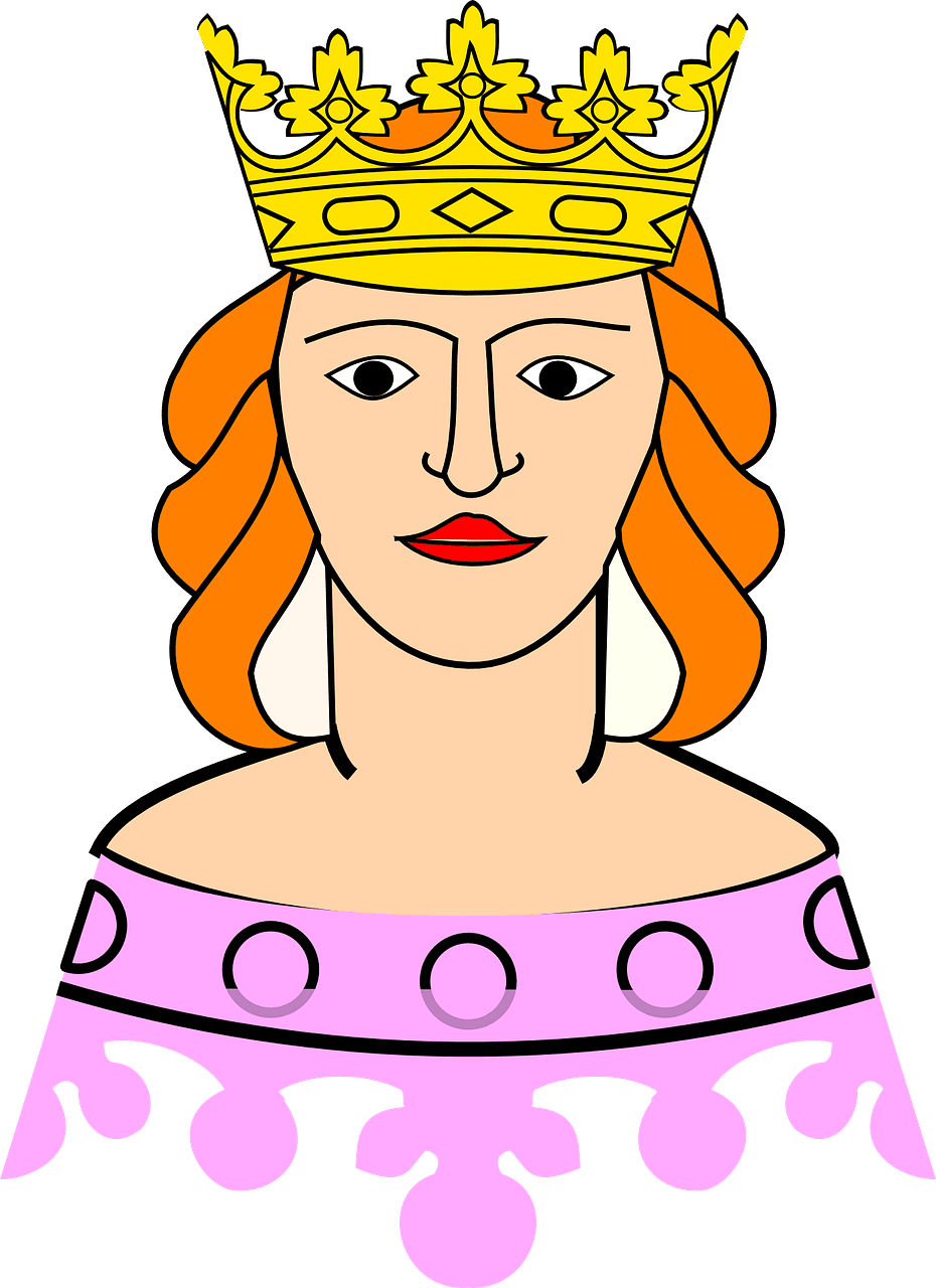 Queen crown vector graphic clipart