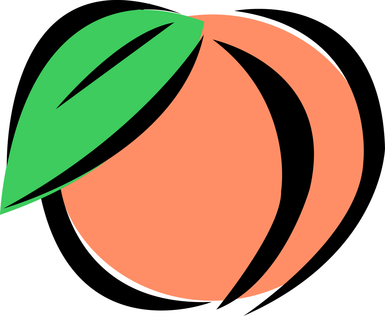 Peach clipart full size image