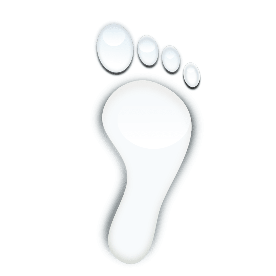 Clipart image water foot print id