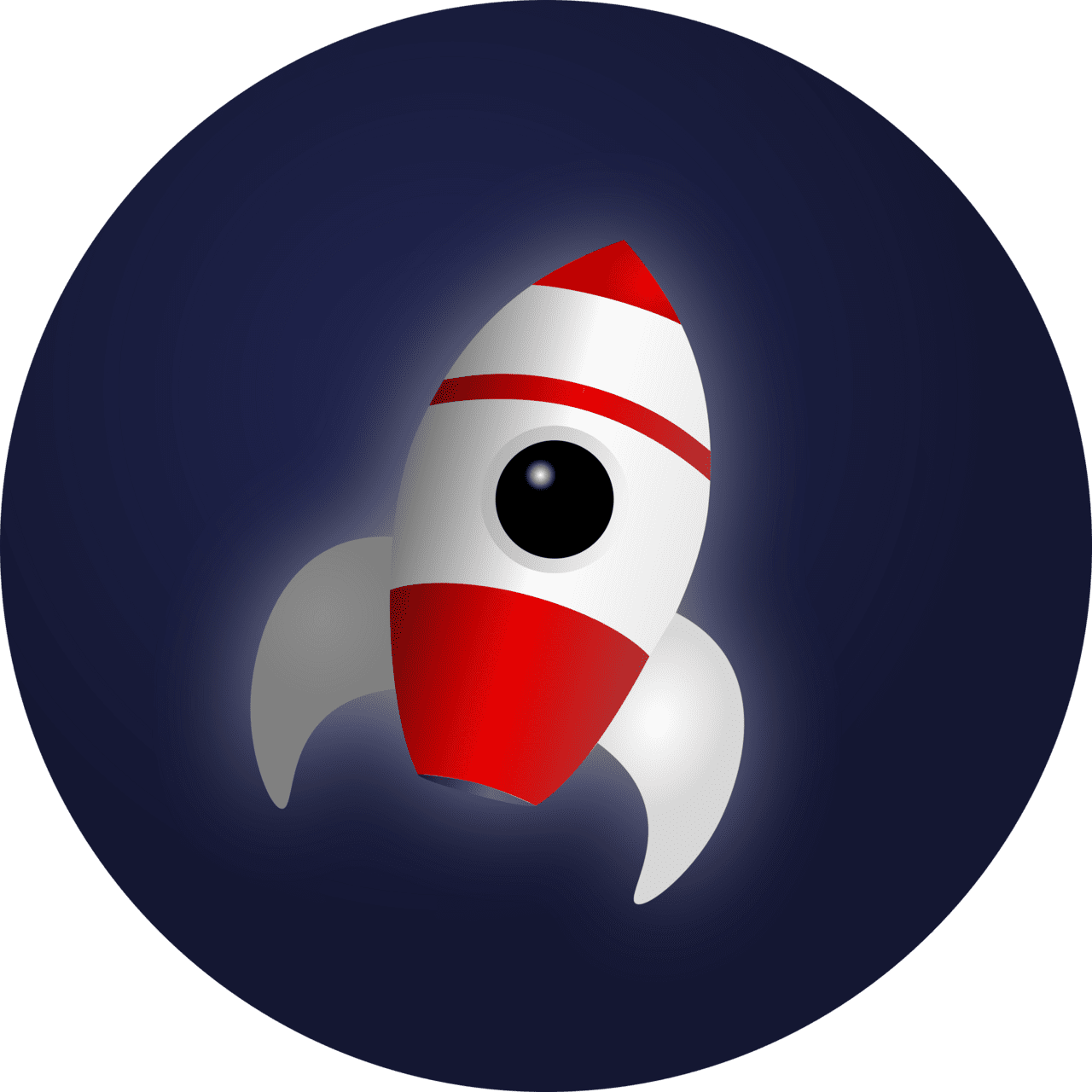 Hd big image rocket in space clipart