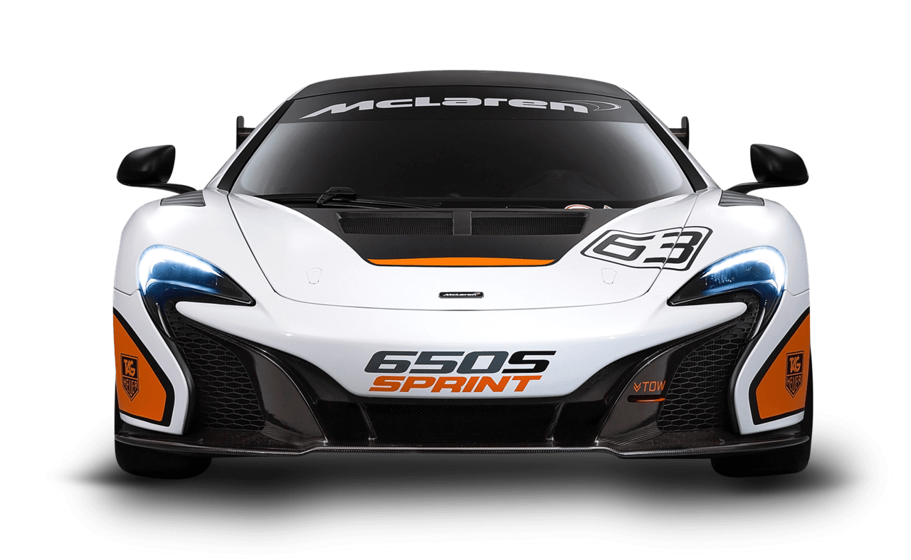 Race car white mclaren sprint image for clipart