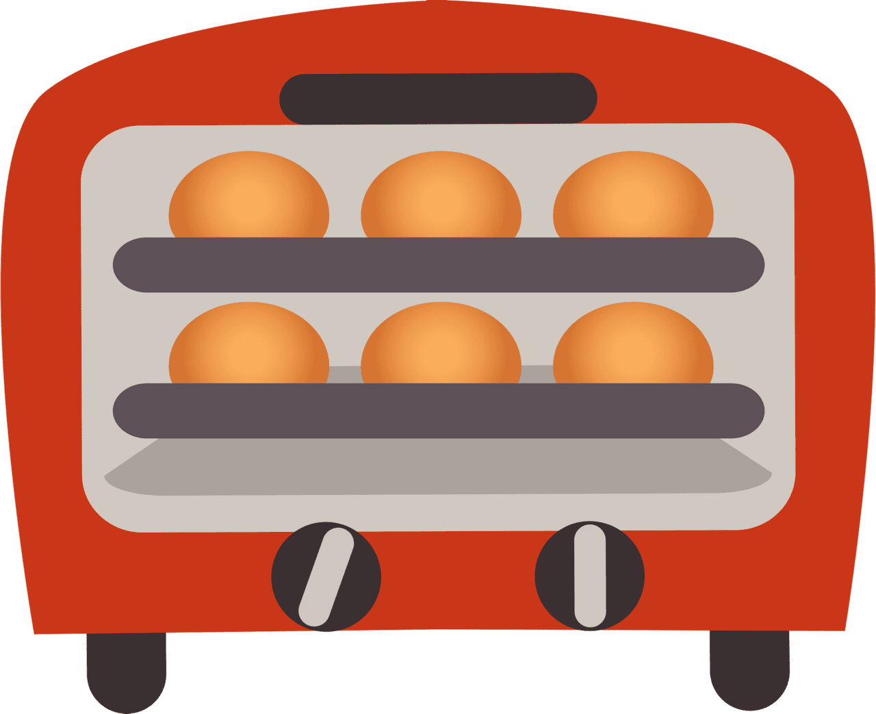 Baking bread vector clipart images