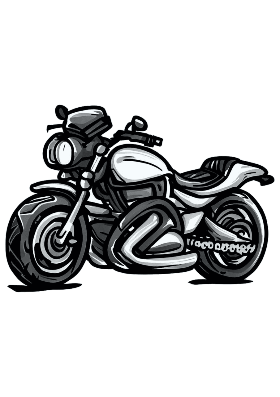 Motorcycle desenho simples moto esportiva alta velocidade fundo clipart clip art