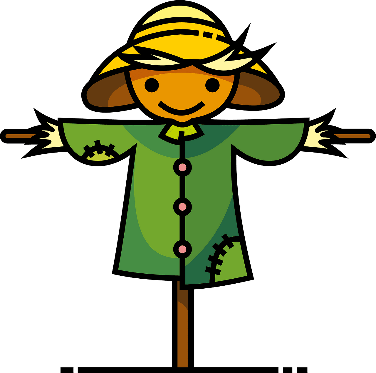 Scarecrow vector clipart images 6