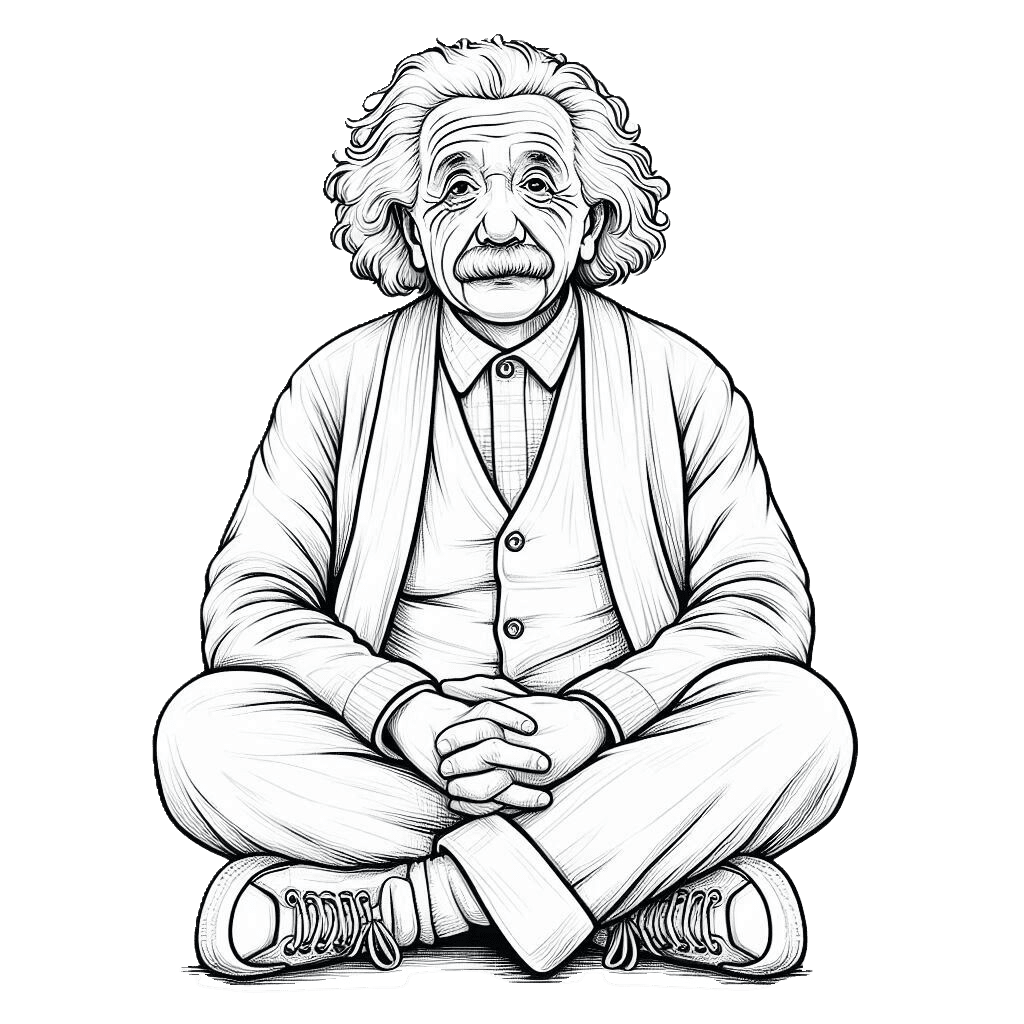 Albert einstein coloring pages clipart photo