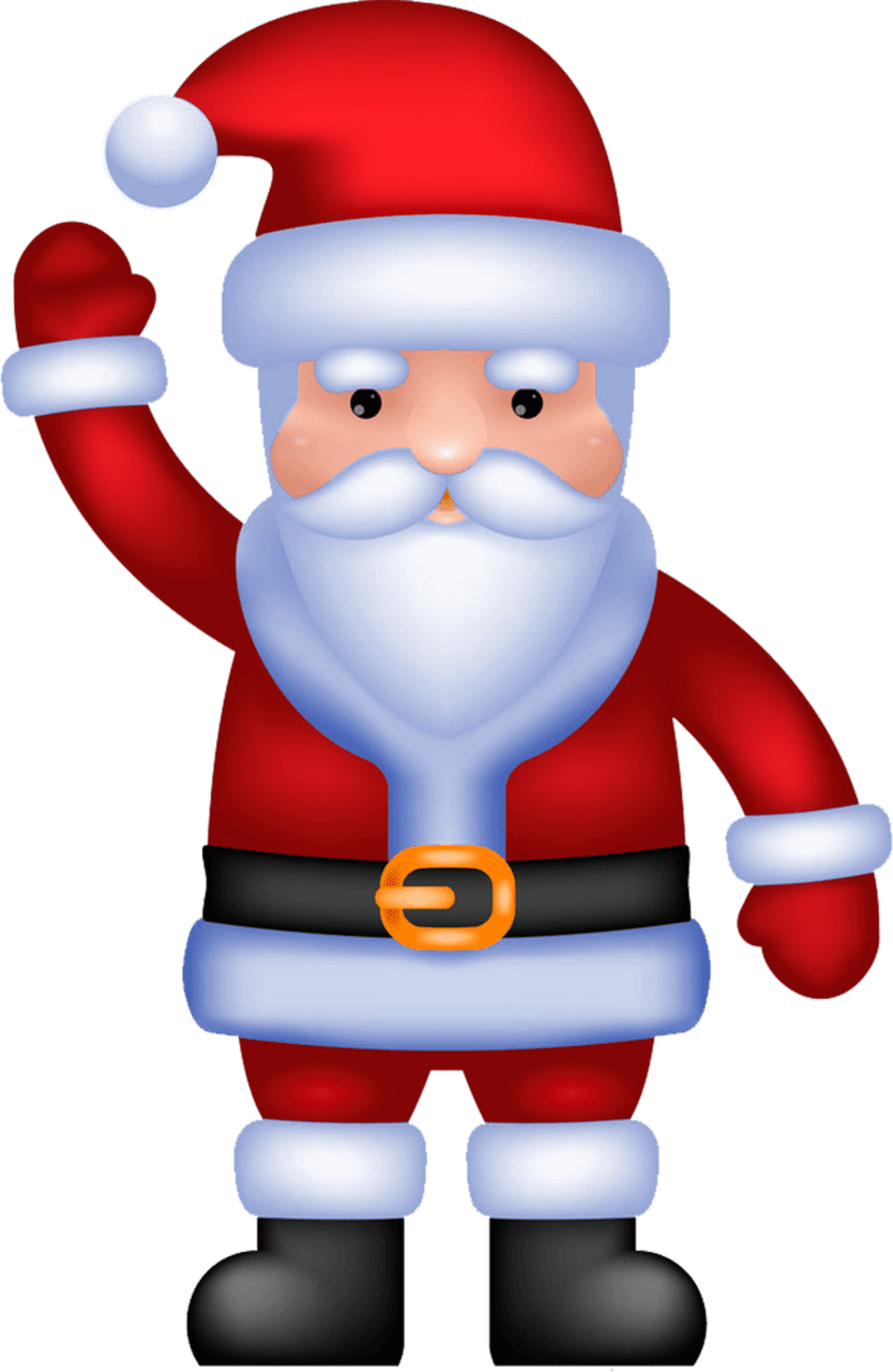 Clipart santa claus toy character spread hand vector image