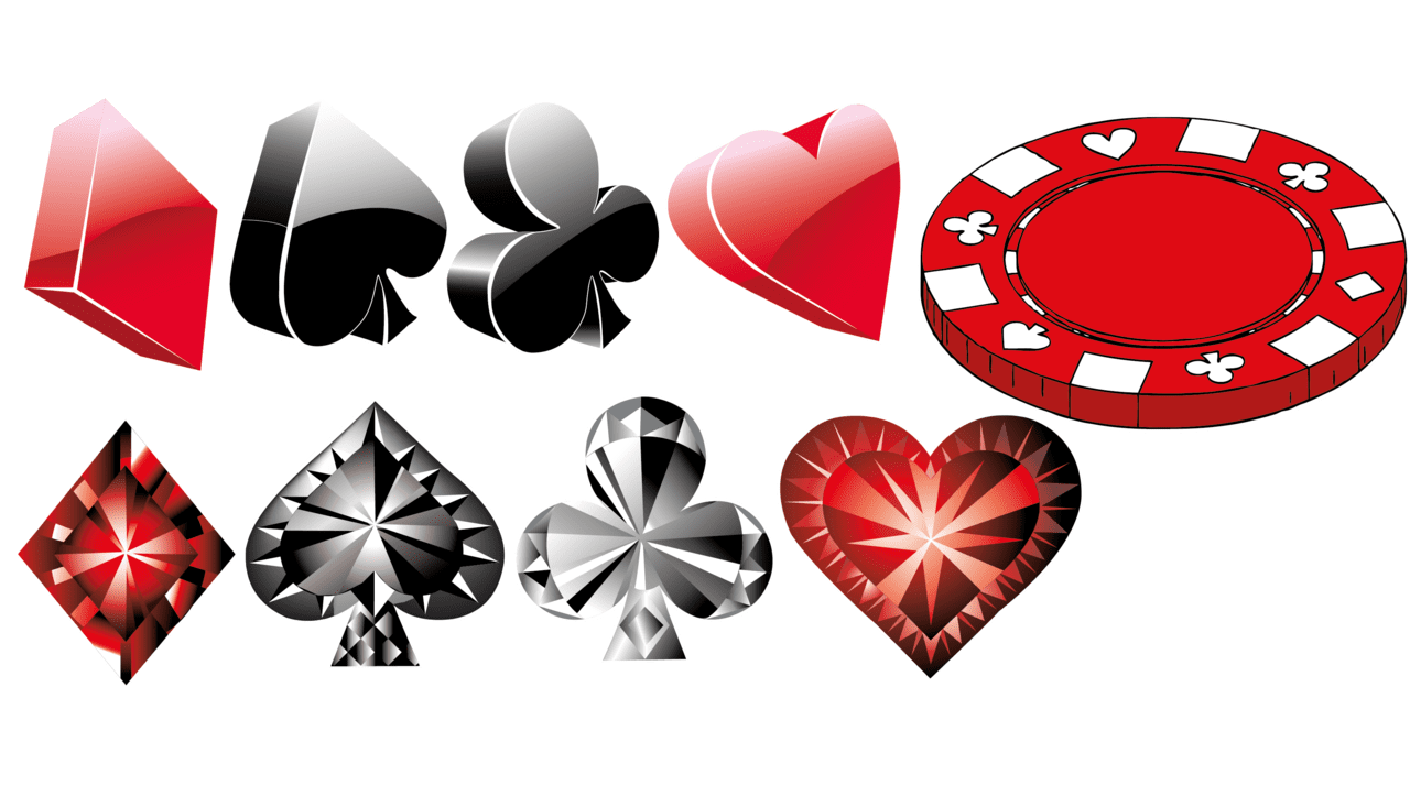 Playing cards poker clipart free