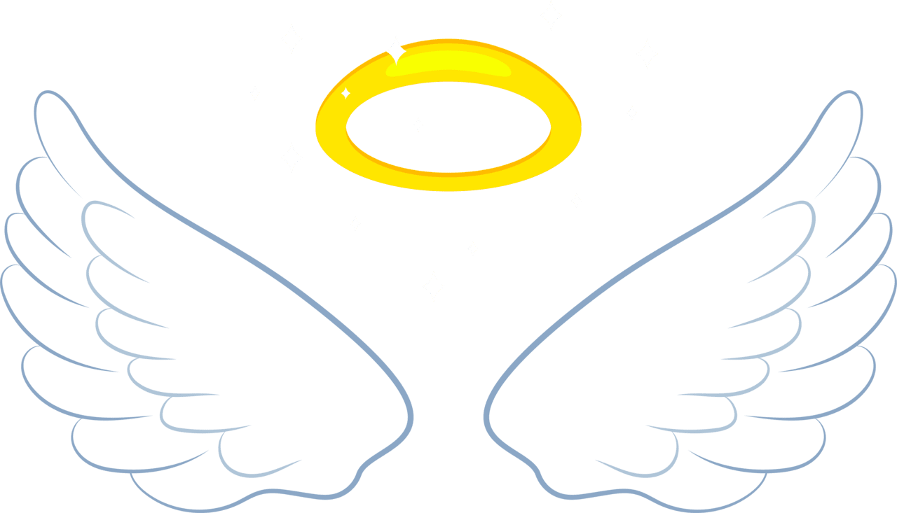 Angel wings pin page clipart clip art