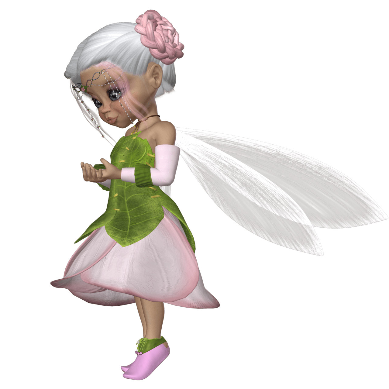 Fairy pin page clipart vector 4