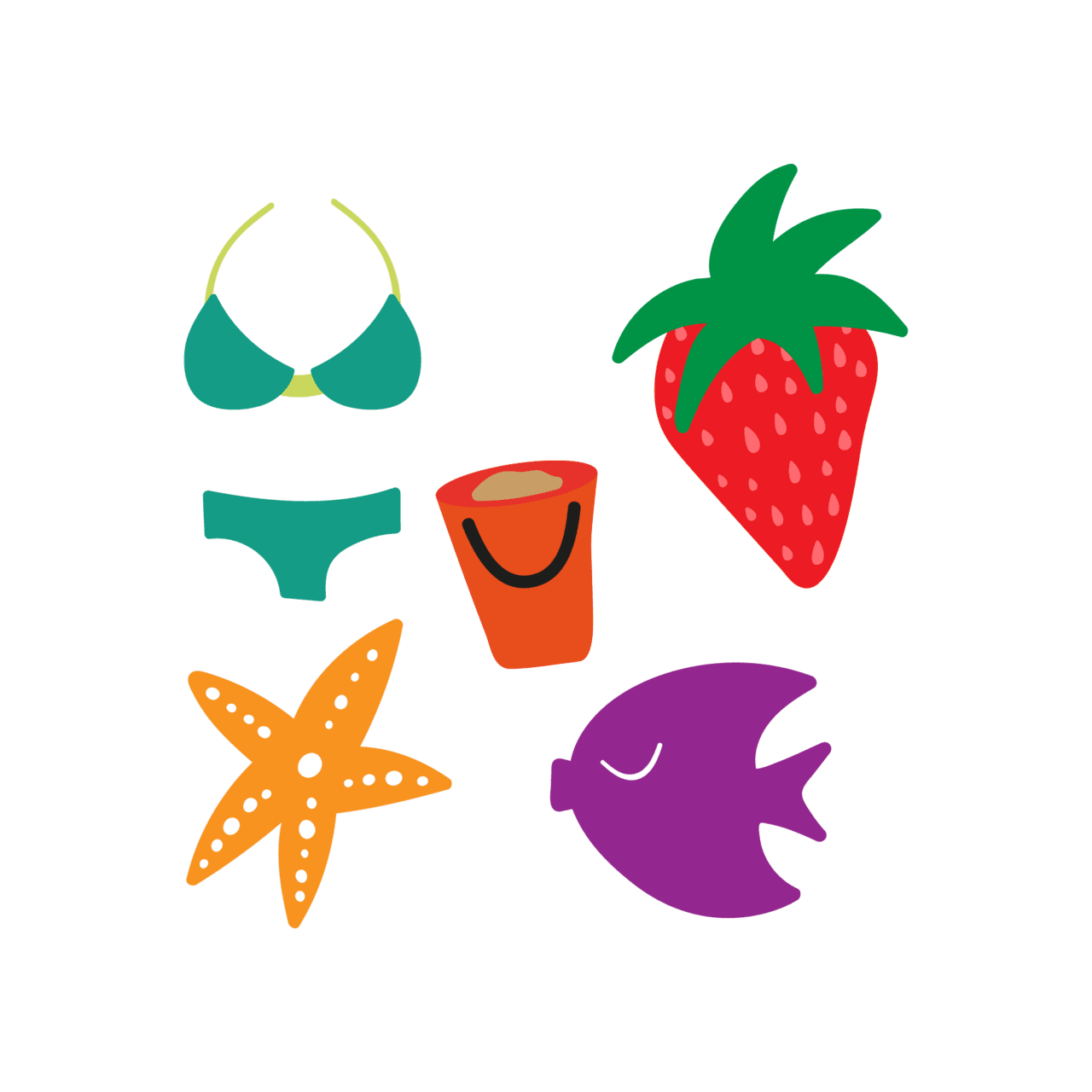 Summertime pin page clipart clip art 2