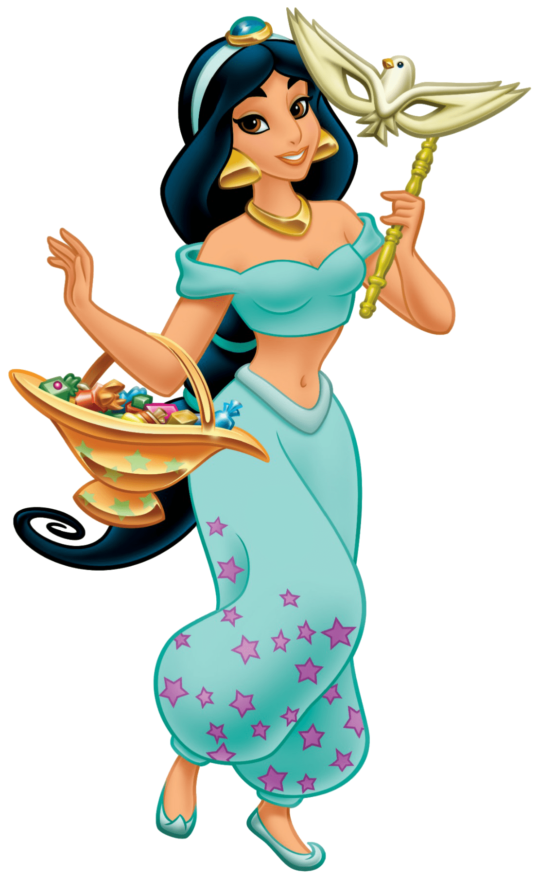 Princess jasmine clipart vector