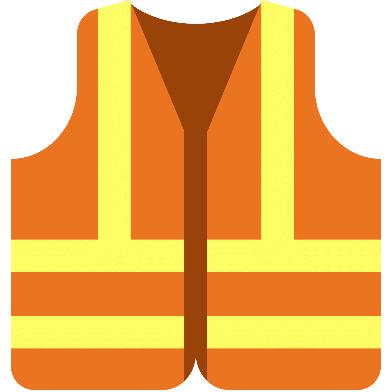 Safety vest vector emoji clipart