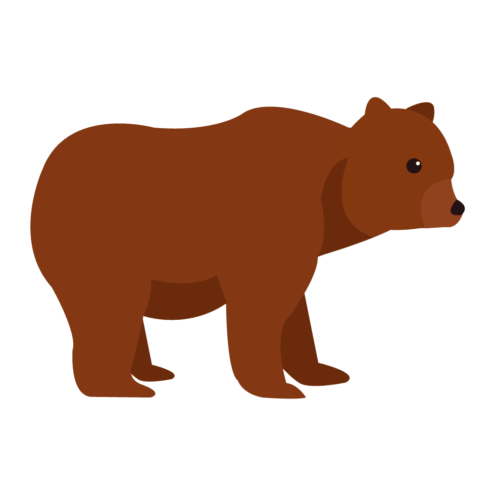 Polar bear ai clipart transparent