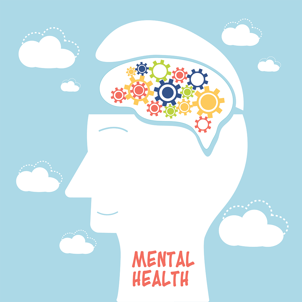 How mental health can be influenced by the gut microbiome clipart picture