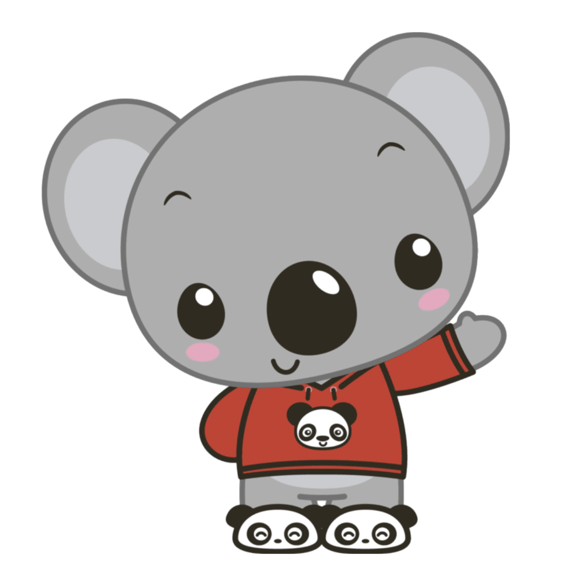 Cute koala clipart vector