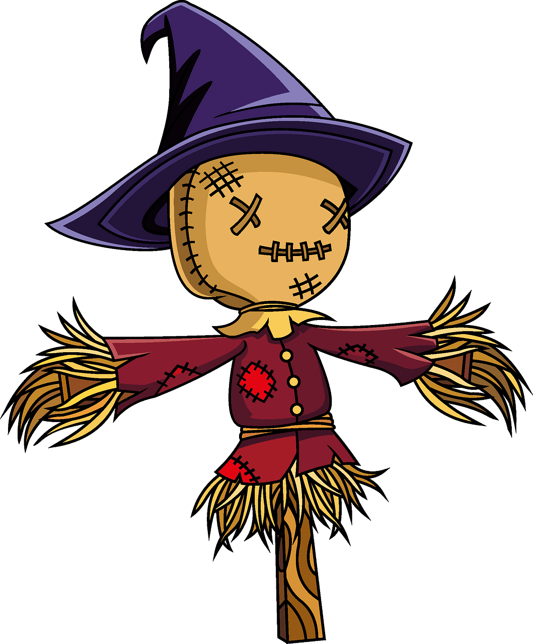 Scarecrow vector clipart images 5