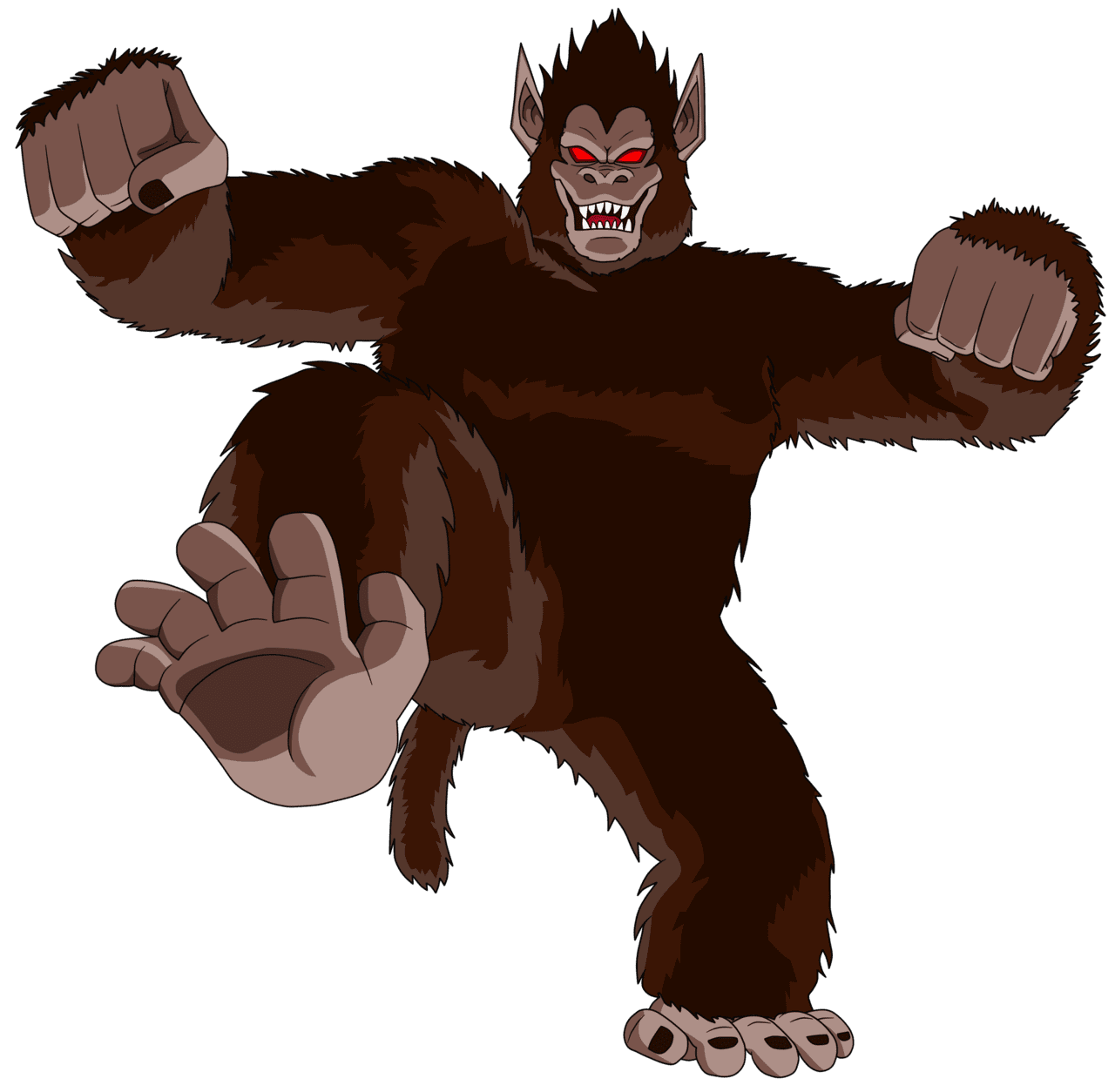 Gorilla descripci de las transformaciones nuestro heroe goku clipart image