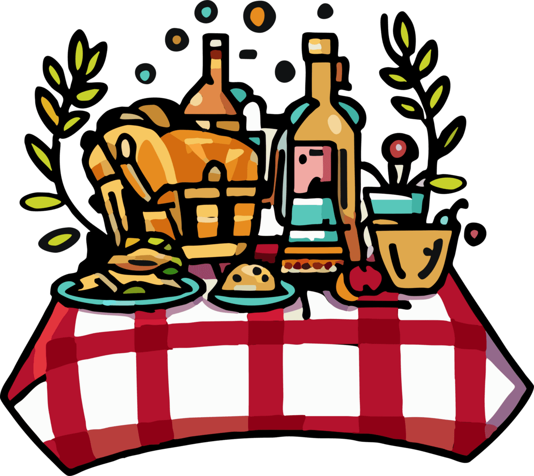Picnic graphic clipart design clip art