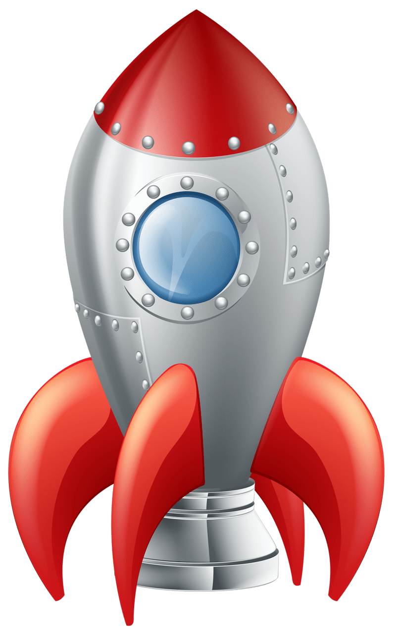 Rocket ship clipart transparent 2