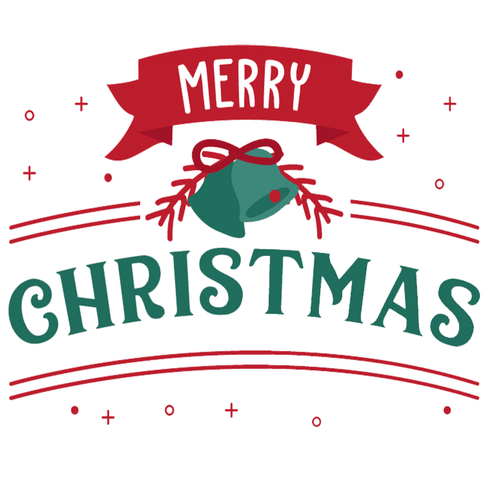 Cute christmas merry clipart for your holiday decorations logo