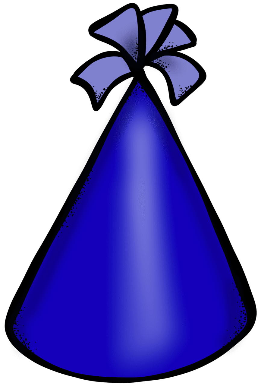 Party hat pin page clipart logo 6