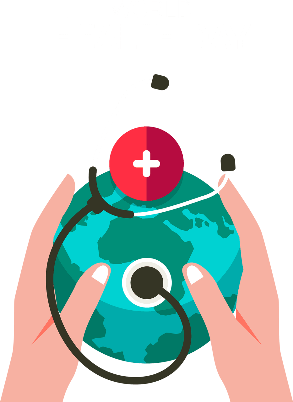 Mental health world day with heart vector image clipart
