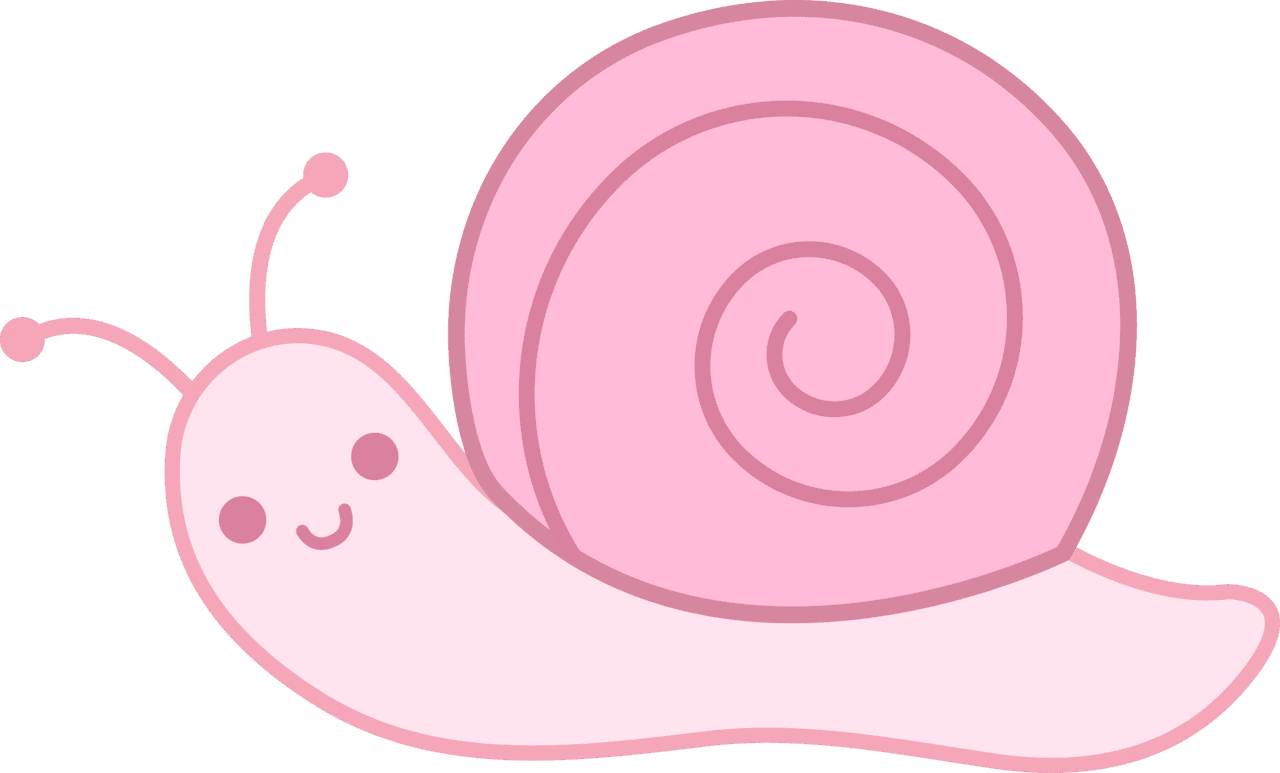 Snail pin page clipart image 2
