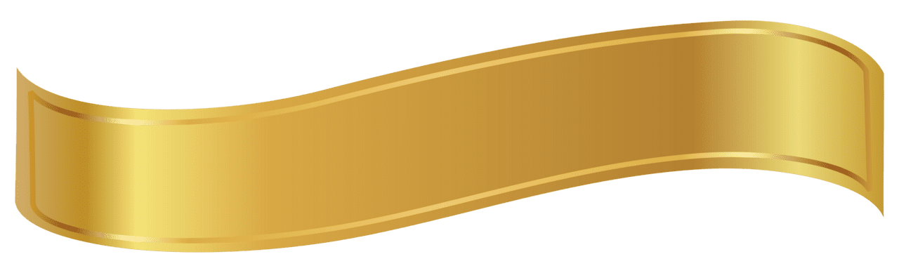 Ribbon gold banner clipart image