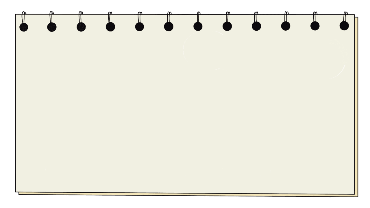 Notebook pin page clipart image