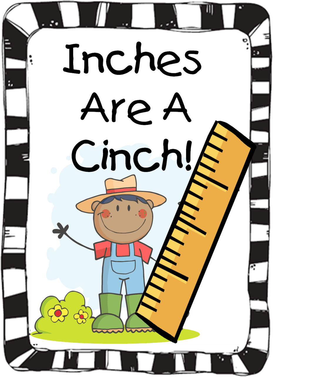 Ruler inches are cinch clipart image