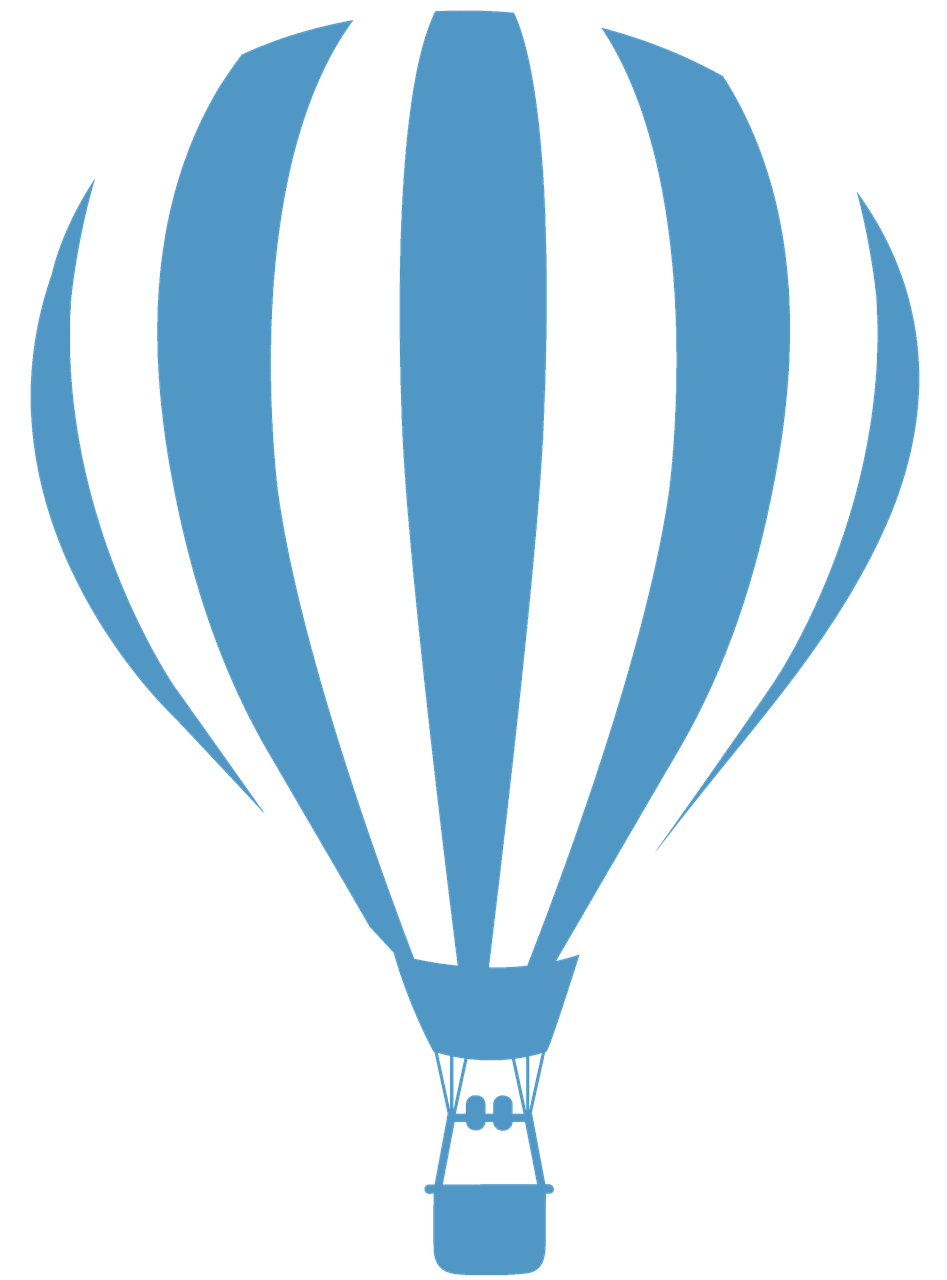 Hot air balloon pin page clipart clip art 3