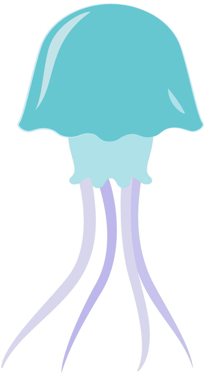 Jellyfish vector clipart images 6