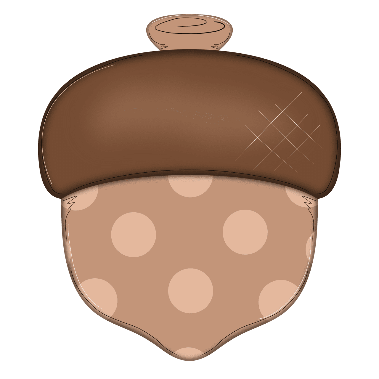 Whd hello fall acorn clipart vector