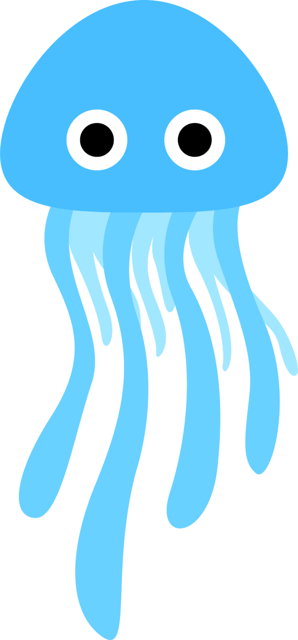 Jellyfish cartoon clipart clip art