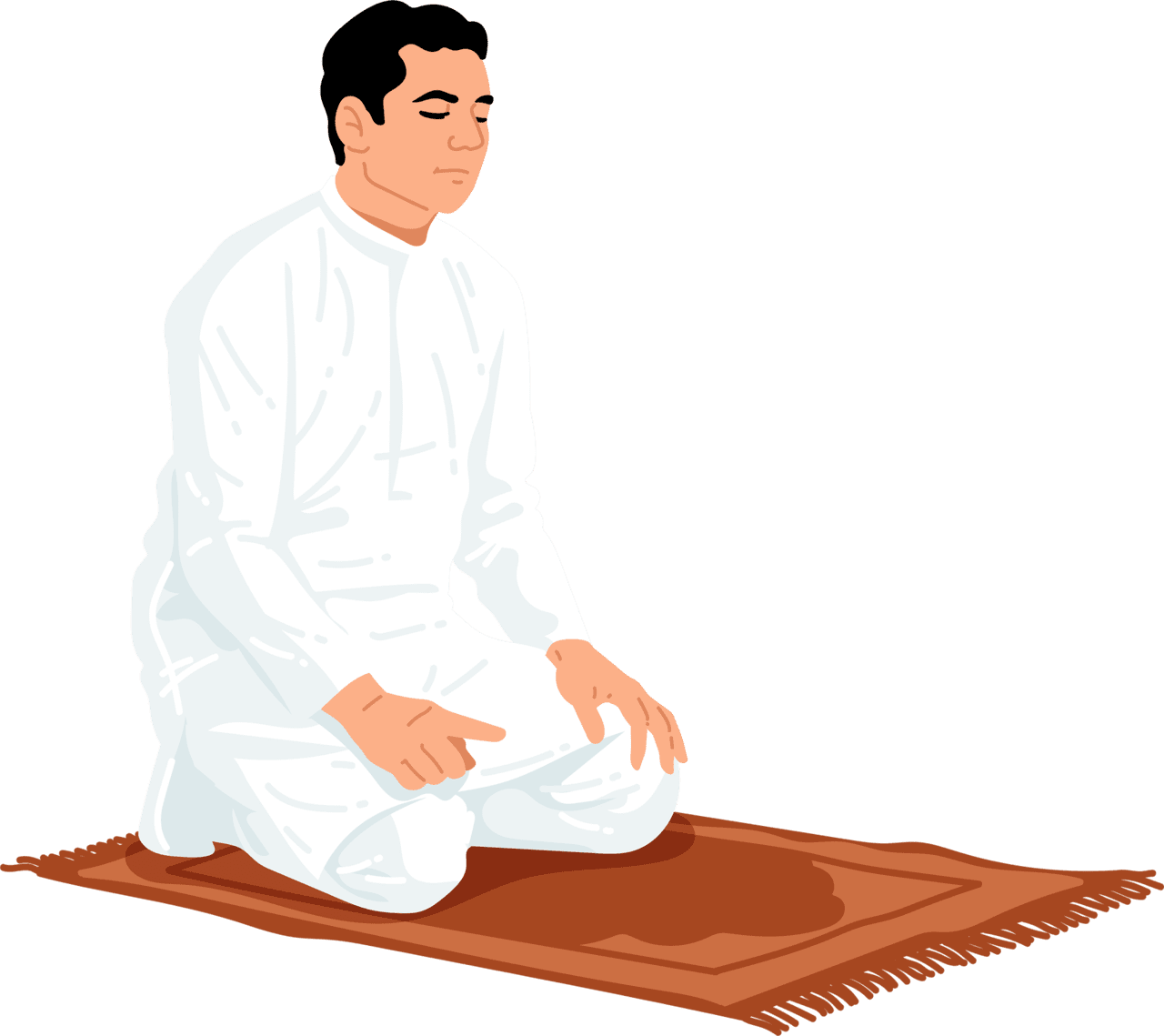 Prayer namaz ibadad ramadan kareem ramdhan salat vector image clipart